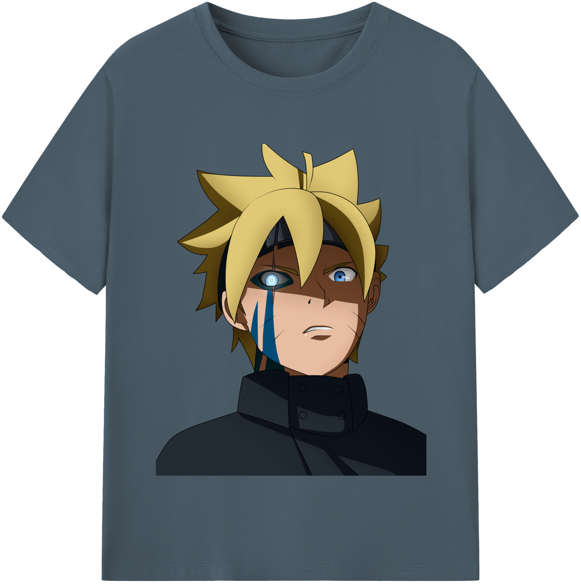 （画像用） NARUTO -ナルト- うずまき ボルト Uzumaki Boruto 綿100％半袖Tシャツ（フロントプリント）